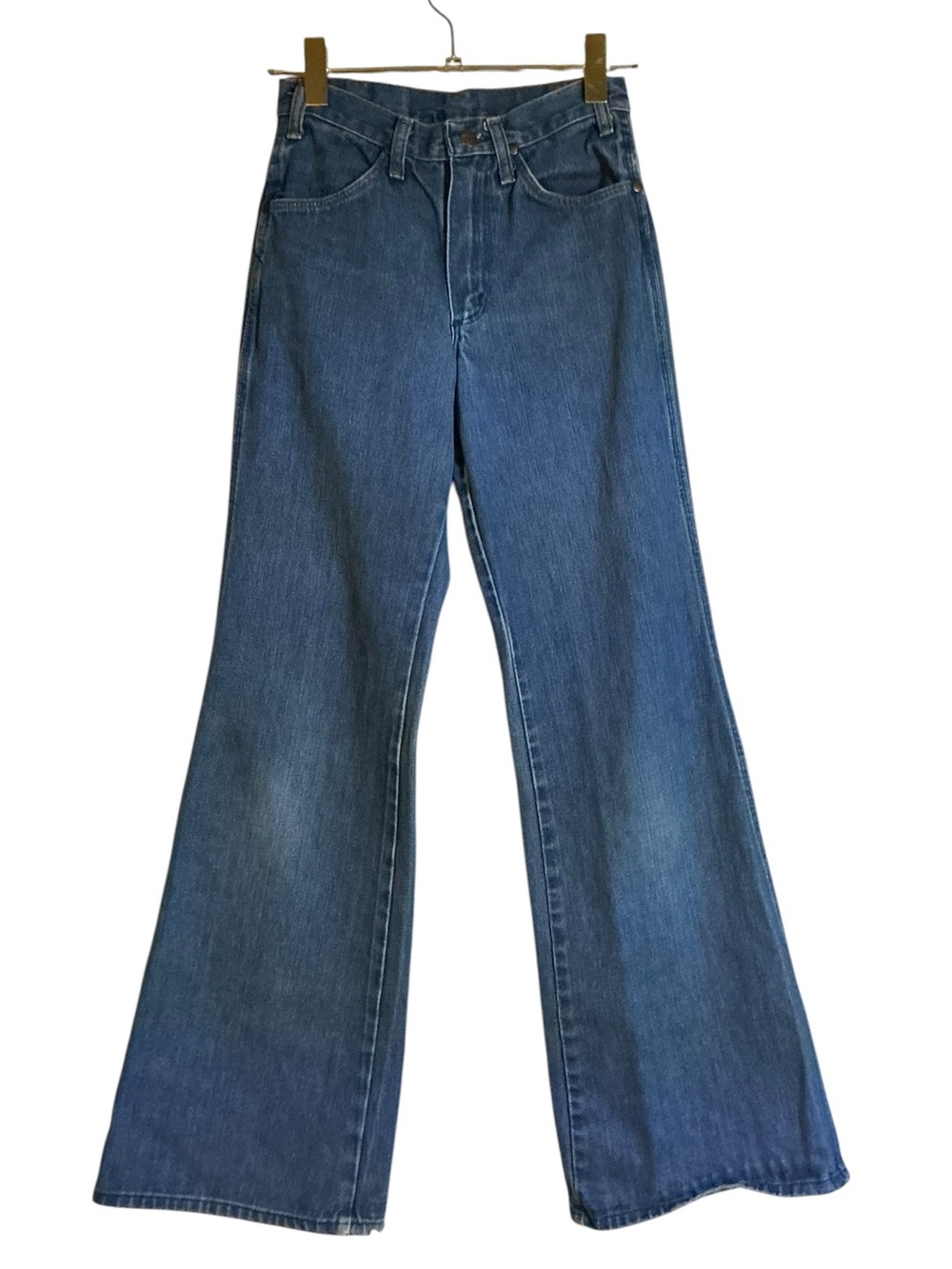 Vintage Wrangler Blue High-Rise Wide Leg Jeans - Picture 2 of 9